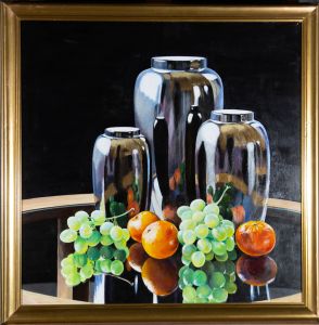 Joel Rawe - Contemporary Oil, Chrome And Fruit