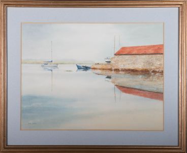 Joel Rawe - Contemporary Watercolour, The River Exe at Topsham