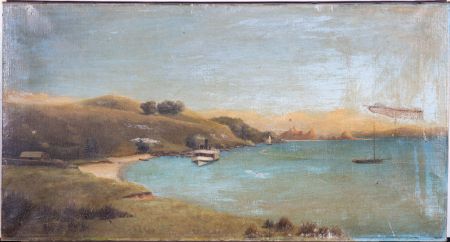For Restoration - Early 20th Century Oil - Australian Harbour