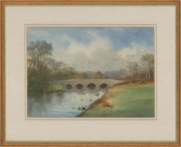 Stuart Beck (1903-2000) - Signed Contemporary Watercolour, Boldre Bridge