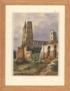 Late 19th Century Watercolour - Town Ruins