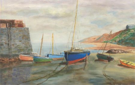 Peter Mansfield - 1977 Oil, Low Tide