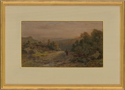 James William Whittaker OWS (1828-1876) - 1873 Watercolour, Welsh Sunrise