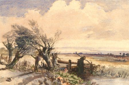 Attrib. Charles Branwhite - Signed Mid 20th Century Watercolour, By the River