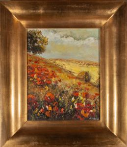 Morris - Contemporary Oil, Poppy Field