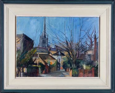 David J. Carr (1944–2009) - 20th Century Oil, Christchurch, Hampstead