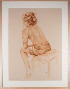 Wendy Trinder FSBA SWA - 1998 Watercolour, Portrait of Kathy