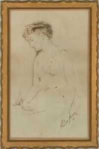 Attrib. Alexander L. Gillespie - Early 20th Century Watercolour, Sleeping Woman