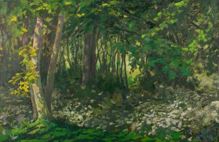 Eve Littleton (1937-2020) - 1968 Oil, Springtime Woodland