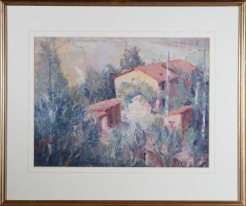 Attrib. Roger M. Rigby (1922-2019) - 20th Century Oil, Among the Olive Trees