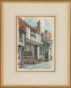 Archie Niven - Contemporary Watercolour, The Mermaid Inn, Rye
