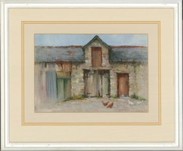 Gerald V. Gadd - 20th Century Pastel, Welsh Barn