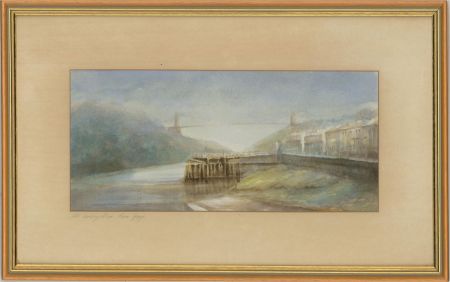W. Glyn Heard - Mid 20th Century Watercolour, Old Landing Stage, Avon Gorge