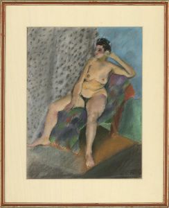 1982 Pastel - Seated Nude