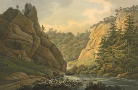 L.C.N. - Early 19th Century Watercolour, Canton of Glarus, Switzerland