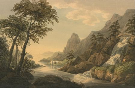 L.C.N. - Early 19th Century Watercolour, Italian Lake