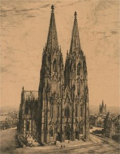 Late 19th Century Etching - Cologne Cathedral