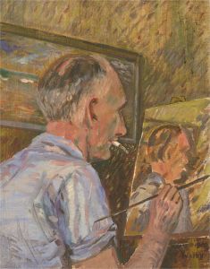 Welby Arthur Skinner - 1950 Oil, A Self-Portrait