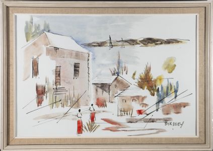Alfred Birdsey (1912-1996) - Contemporary Watercolour, Bermuda Village