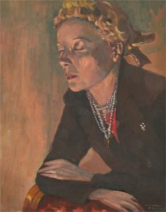 Welby Arthur Skinner - 1941 Oil, Eyes Closed