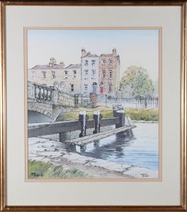 Harry McConville - Contemporary Watercolour, Huband Bridge