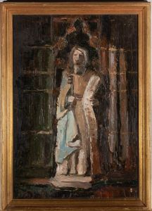 20th Century Oil - Religious Figure