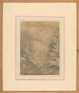 Manner of John Ruskin - 1846 Graphite Drawing, The Weissenburg Bath House