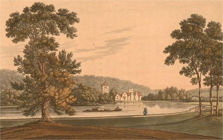 Joseph Farington RA (1747-1821) - Early 19th Century Aquatint, Bisham Abbey