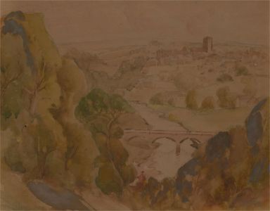 E.W. Godfrey - Early 20th Century Watercolour, Richmond, Yorkshire