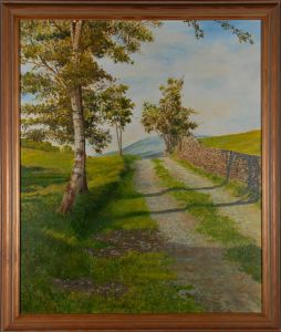 F. C. Picton - Mid 20th Century Oil, Summer Lane
