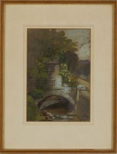 J.G. - 1889 Watercolour, The Bridge House, Ambleside