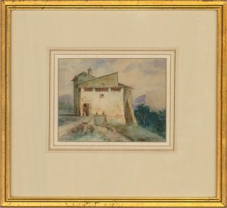D. R. - Late 19th Century Watercolour, Continental Fort