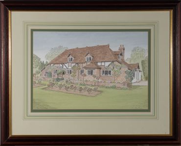 Robert Brock - 2002 Watercolour, Rose Tree Cottage