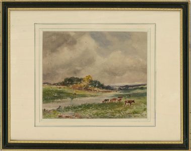 Early 20th Century Watercolour - Before The Rain