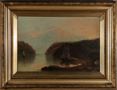 Harry Armstrong Whittle (1834-1904) - Oil, Evening in the Highlands of Scotland
