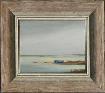 Anthony Waller - Contemporary Oil, The Blue Boat