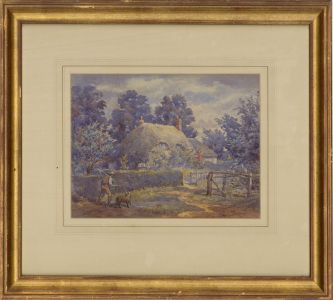 Late 19th Century Watercolour - Faithful Hound