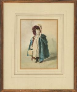 Early 19th Century Watercolour - Portrait of a Young Girl