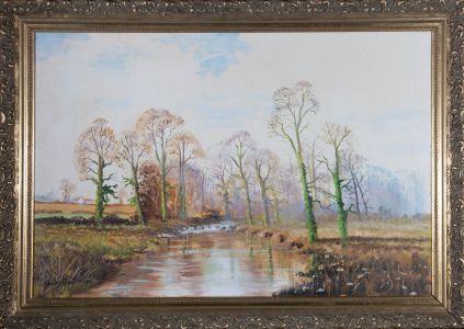 Stanley Ernest Dollimore (1915-2001) - 20th Century Oil, Flowing River