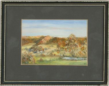 Barbara Gallie - Contemporary Oil, Uley Valley In Autumn