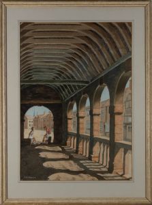 J.S. Kelley - 20th Century Watercolour, Chipping Campden Market Hall