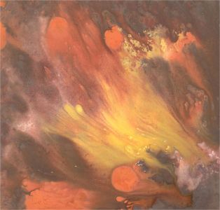 A. Williams - 20th Century Acrylic, Orange Heat