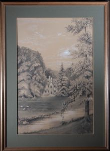 Doris Newth - 1917 Graphite Drawing, Stonehouse Court
