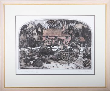 Graham Clarke (b.1941) - 1977 Etching, Thomas Hardy's Cottage