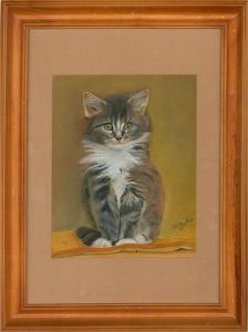 J. L. Hughes - 2011 Pastel, Fluffy Kitten