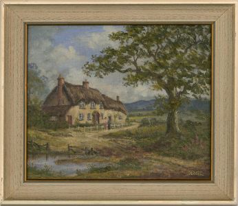 Harold Batt - 1979 Oil, Dorset Cottage