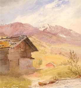 Mid 20th Century Watercolour - The Mountain Cottage