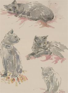 Jill Dickin - 1998 Watercolour, Jude