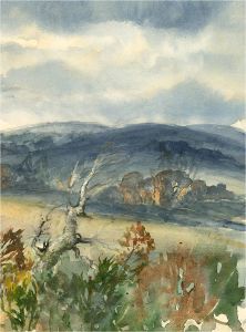 Louis Valentine - Mid 20th Century Watercolour, Landscape Scene