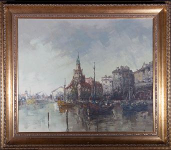 Roel Dozeman (1924) - 20th Century Oil, Continental Port